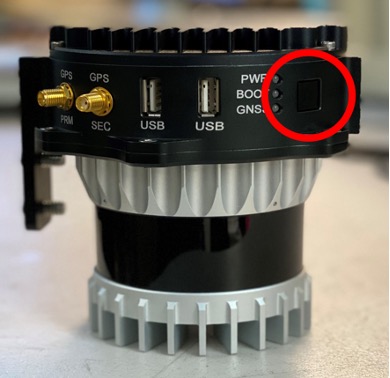 Figure 1. The payload’s power button.
