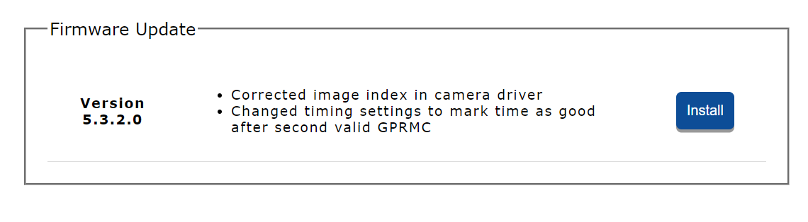 Figure 10. The Firmware Tab.