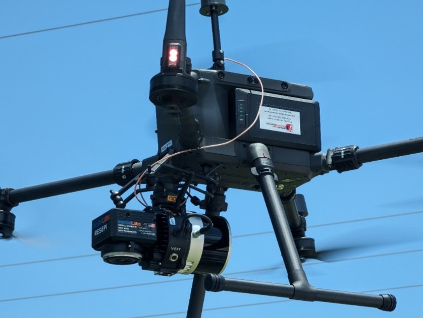 Inertial Labs RESEPI Payload installed on a drone.