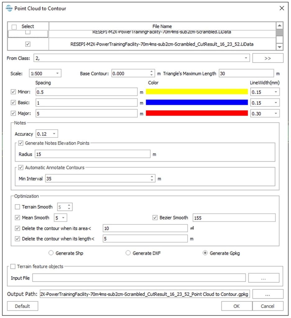 LiDAR 360 - How to Create Contours/DEM/DSM/DTM Using RESEPI - RESEPI