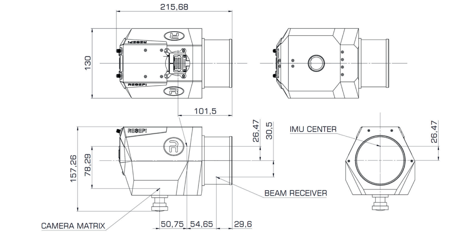Figure 2. The IMU's Location Inside the Payload.