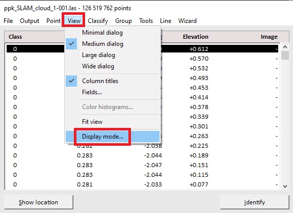 Figure 5. Display options.