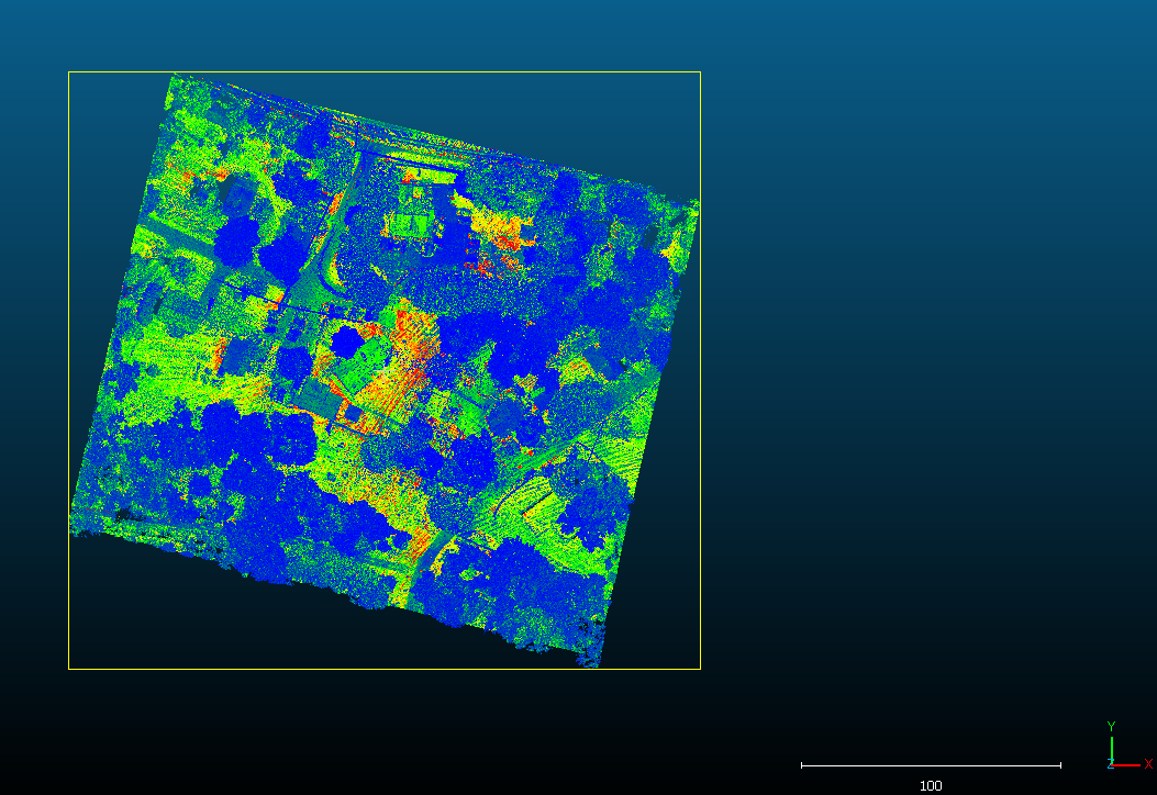 Figure 8. Point cloud after cropping.