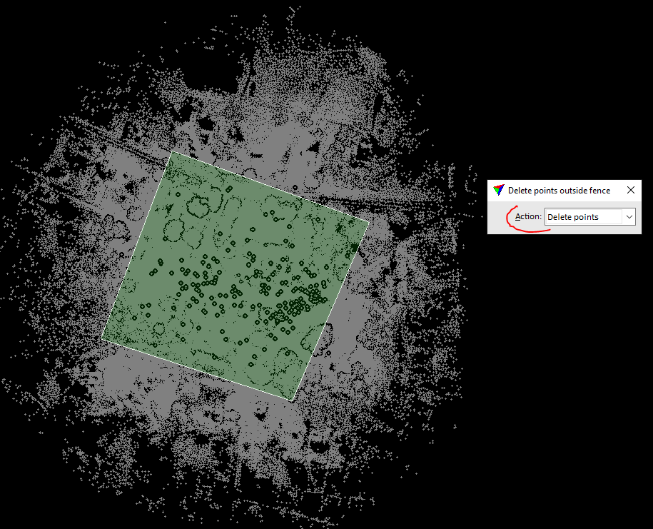 Figure 10. Deleting points.