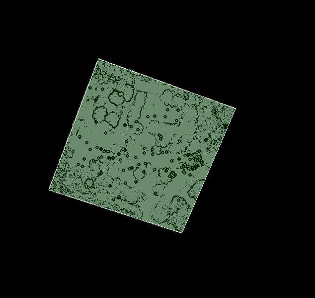 Figure 11. Points outside the selection area are deleted.