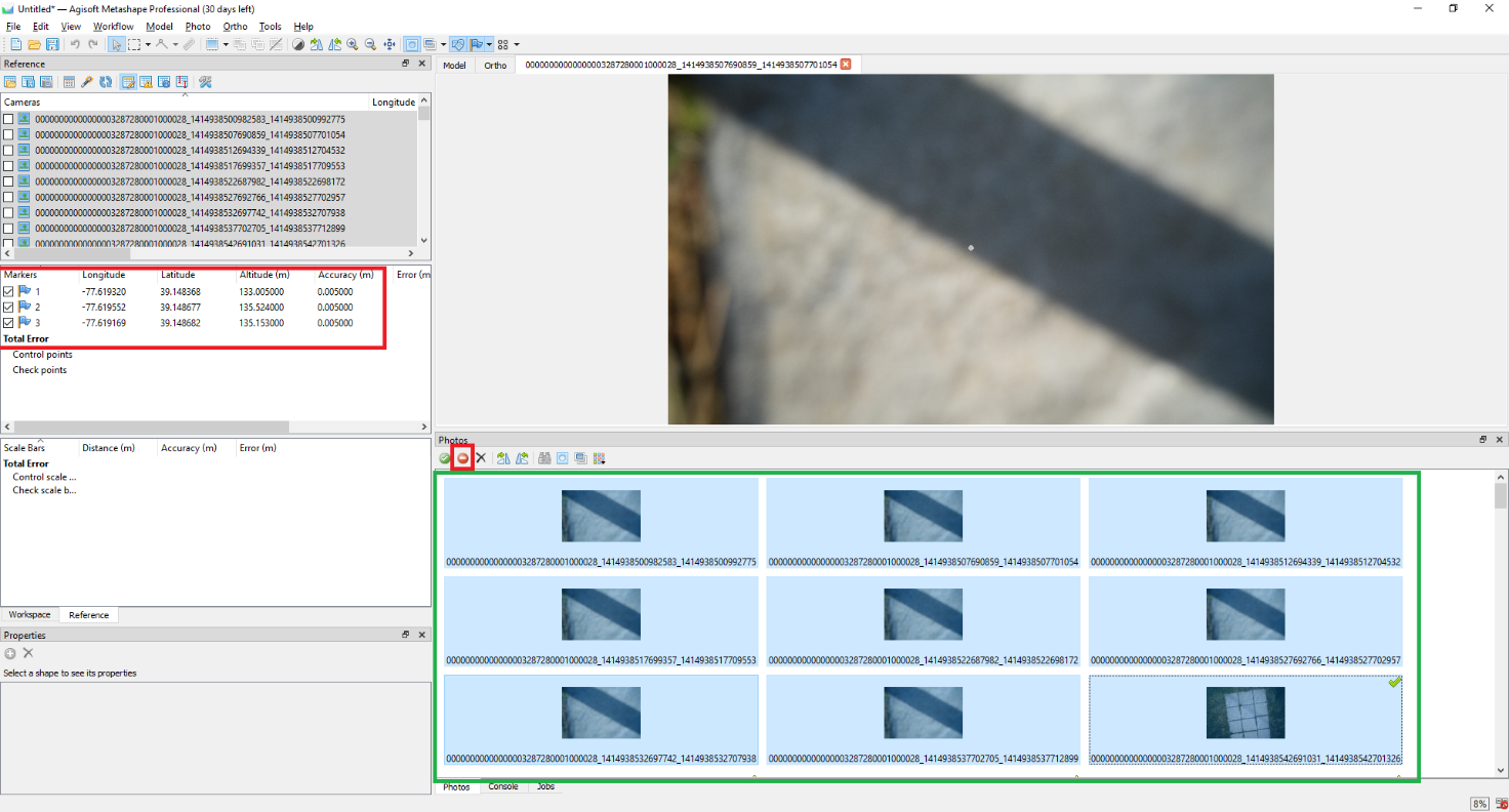 Figure 13. Main program window after adding control points.