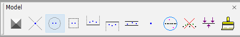 Figure 18. Appearance of the "Model" toolbox toolbar.