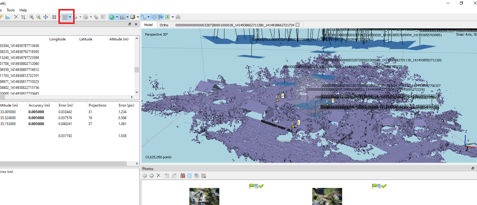 Figure 19. Displaying the point cloud.