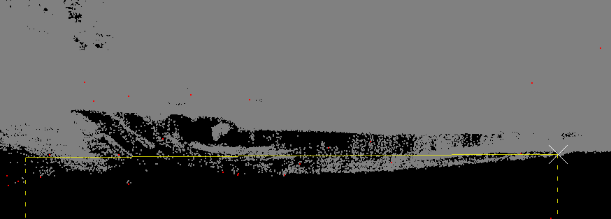 Figure 20. Manual selection of points for classification as "Low Points".