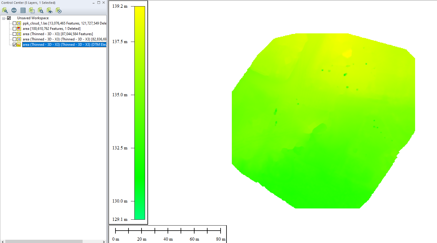 Figure 22. DEM in the viewport.