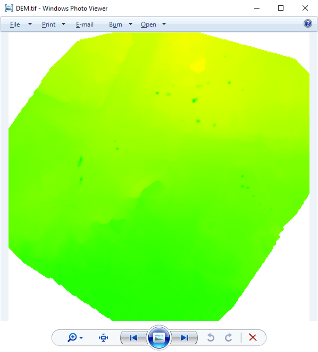 Figure 25. DEM generation results.