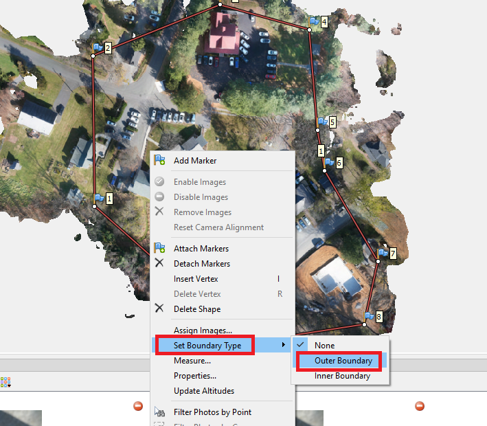 Figure 29. Setting boundary type.