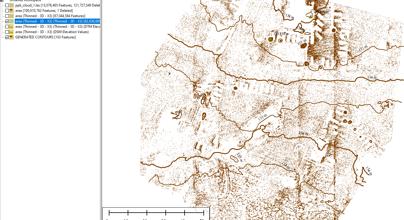 Figure 30. Generated contours.