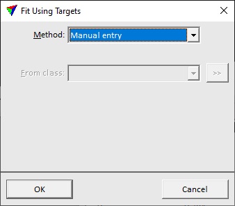 Figure 32. Selecting the type of georeferencing.