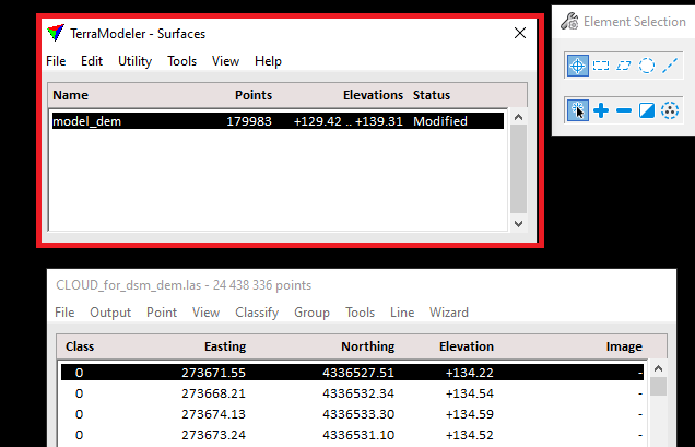 Figure 32. The created model is displayed in the model list.