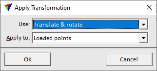 Figure 36. Selecting the transformation type.