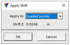 Figure 51. "Apply Shift" parameters.