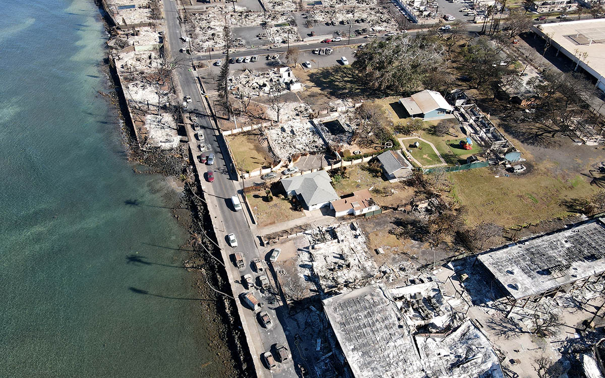 Devastation in Lahaina after the August 8th wildfires