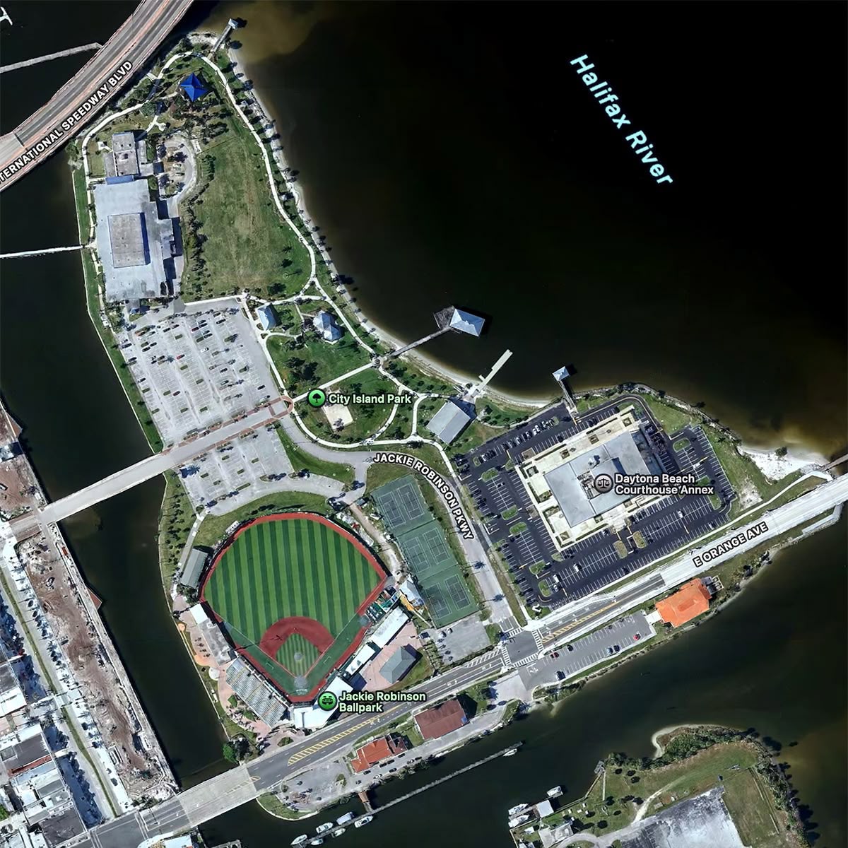 Figure 1. The Jackie Robinson Ballpark area.