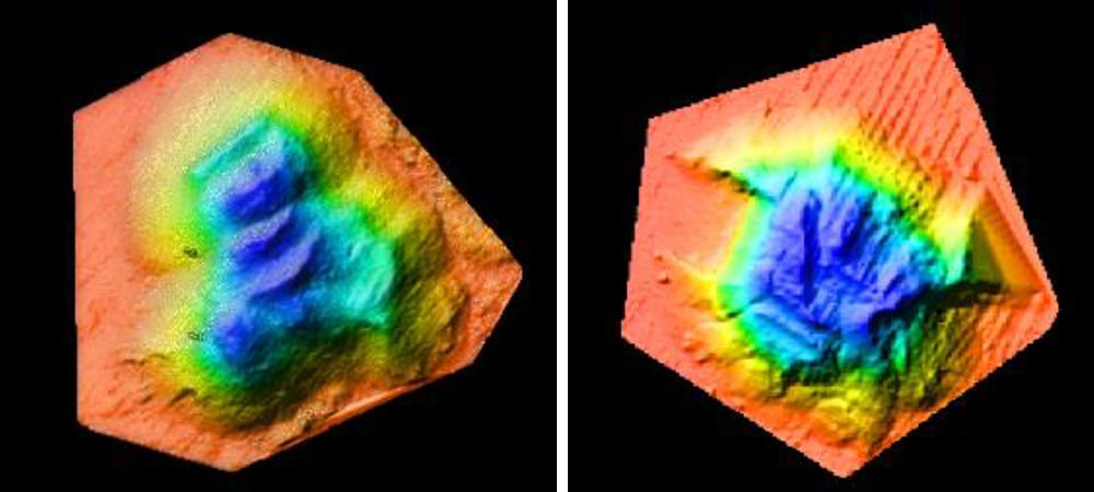Figure 5. The DSM and DTM of Piles from a point cloud.
